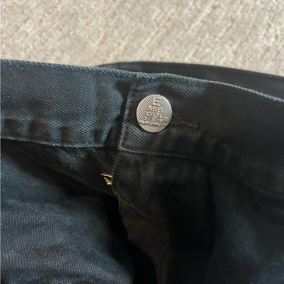 EMBELLISH BLACK STRAIGH LEG JEANS SZ 44 - Picture 8 of 9